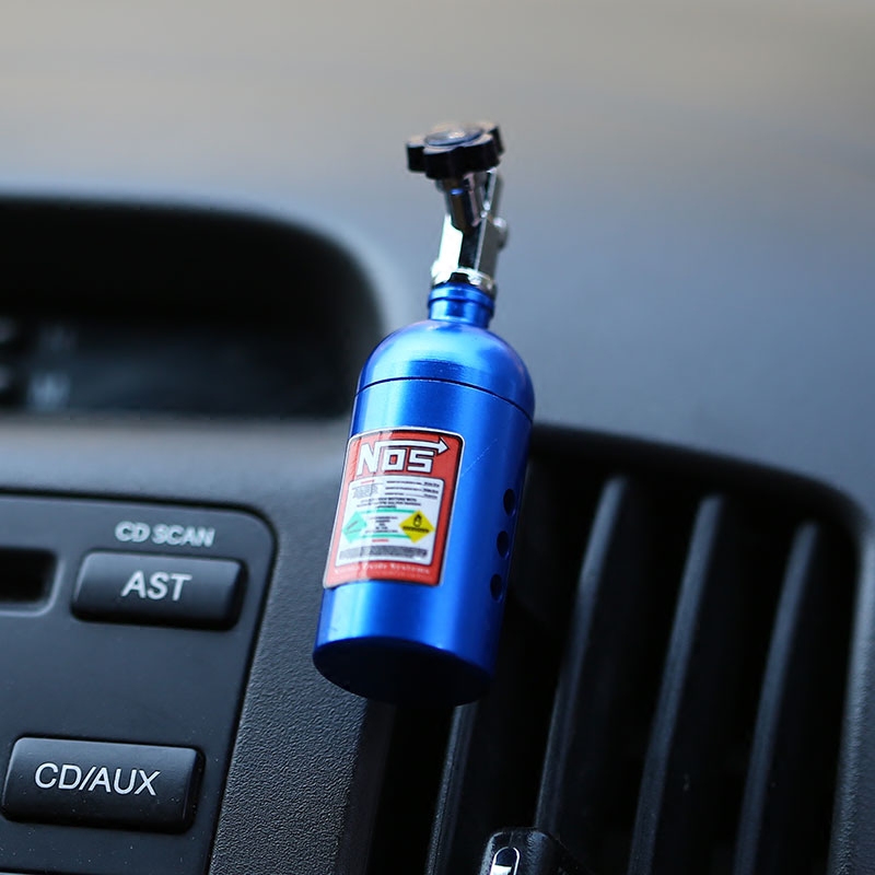 NOS氮气瓶空调出风口香薰香水潮流装饰品汽车改装JDM创意个性礼品