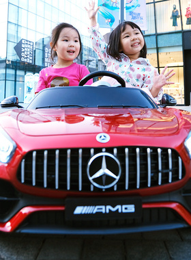 双人儿童电动车四轮带遥控汽车男女宝宝玩具车可坐人小孩充电童车