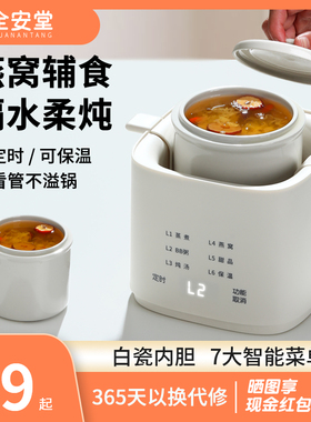 电炖锅燕窝炖盅隔水炖陶瓷家用小型专用煮粥神器bb煲汤婴儿辅食锅