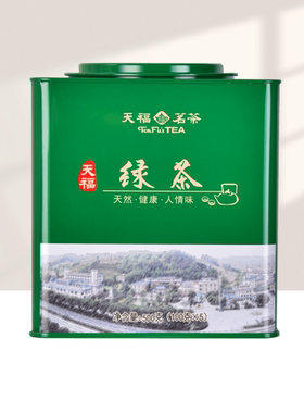 天福茗茶 绿茶峨眉山茶 四川原产绿茶茶叶绿茶500G罐装