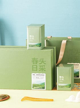 绿茶包装盒空礼盒龙井碧螺春半斤装茶叶礼盒装空盒子信阳毛尖包装