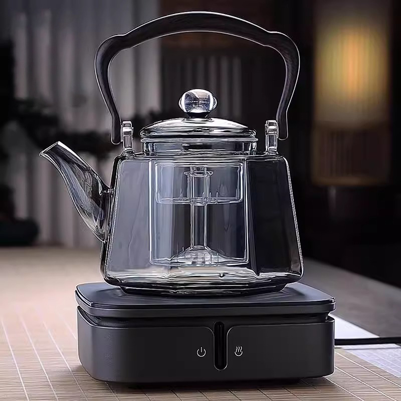 玻璃煮茶烧水壶加厚耐高温泡茶单壶电陶炉专用烧茶养生花茶蒸茶壶