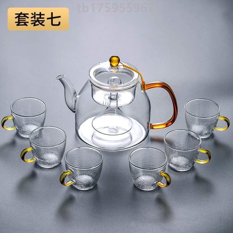 玻璃蒸茶壶家用耐高温加厚蒸汽煮茶壶烧水壶电陶炉煮茶器泡茶壶?