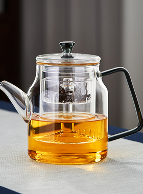 玻璃蒸煮茶壶耐高温加厚电陶炉专用烧水壶明火家用泡茶壶茶具套装