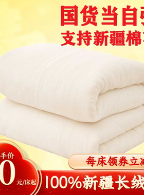 新疆棉絮被芯床垫垫被冬季加厚被子冬被垫棉被全棉棉花被棉花垫褥