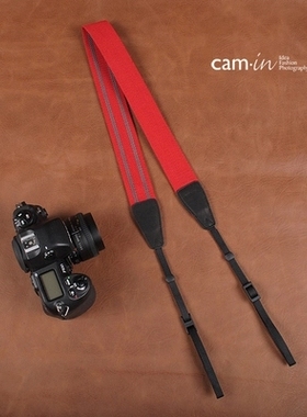推荐cam-in防滑单眼数码照相机抱婴袋 微单眼相机摄影肩带通用型