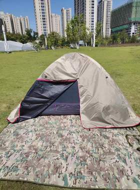 小号黑胶帐篷防雨罩遮阳布棚布单人双人户外野营防水外账防晒遮光