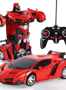 问陆变形遥控汽车金刚机器人可充电网红儿童玩具车男孩子生日礼物
