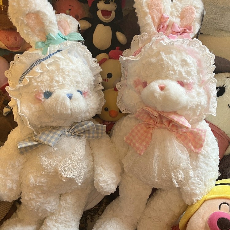 软萌洛丽塔兔子公仔毛绒玩具可爱小熊玩偶女生礼物睡觉抱枕布娃娃