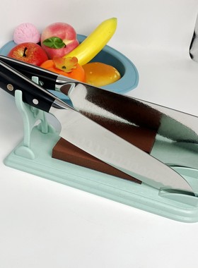 可折叠立式塑料刀座 家用厨房可拆卸单刀刀架 菜刀刀座磨刀石