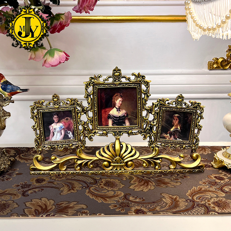 法式别墅奢华高端精致摆件美式客厅玄关桌面卧室欧式复古软装饰品