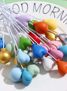 彩色立体气球插签奶油胶手机壳diy材料包手工制作小饰品树脂配件