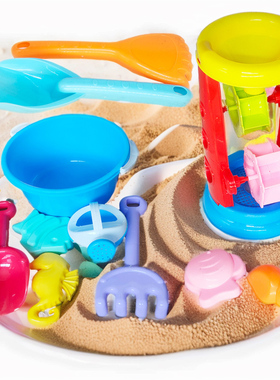 2024年网红玩具沙滩玩沙工具挖沙套装铲子桶沙漏男女孩3一6岁宝宝