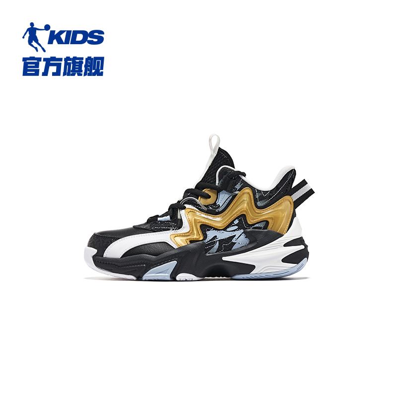 中国乔丹童鞋儿童运动鞋2023冬季款中大童巭科技战靴男童篮球鞋子