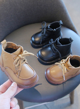 秋冬季宝宝短靴婴儿鞋软底儿童学步鞋子男童加绒女童马丁靴小童鞋
