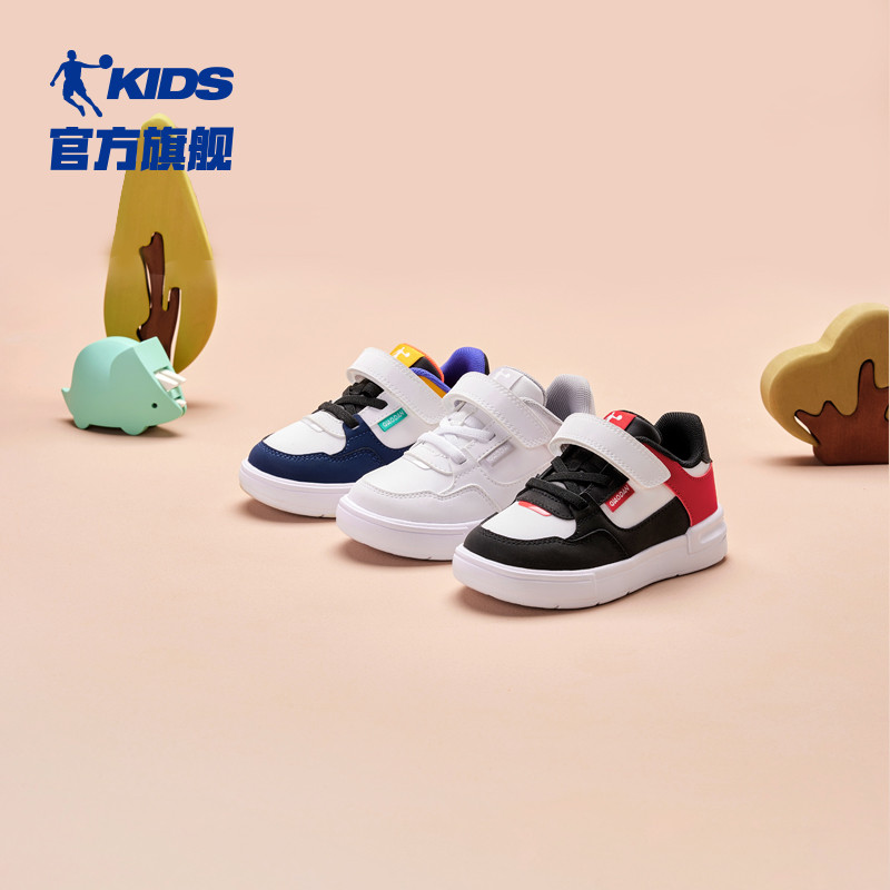中国乔丹男童鞋宝宝鞋子冬季新款婴小童加绒学步鞋儿童运动鞋板鞋