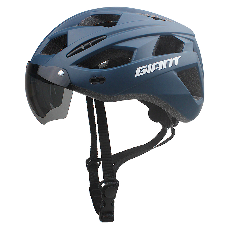 Giant/捷安特山地车公路自行车风镜一体成型骑行头盔男女安全帽子