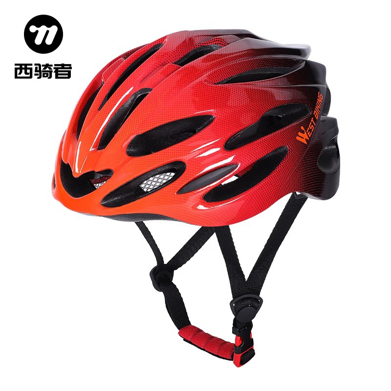 西骑者自行车骑行头盔山地公路车安全帽一体成型单车男女通用头盔