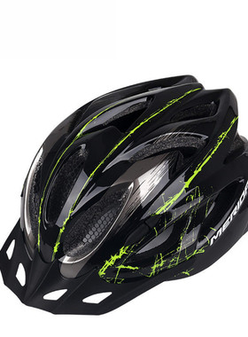 美利达自行车公路骑行山地车头盔一体成型男女单车装备安全帽超轻