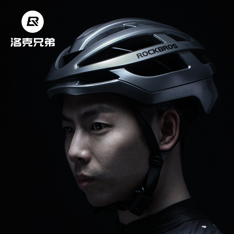 洛克兄弟骑行头盔气动自行车头盔一体成型安全帽男山地公路车装备