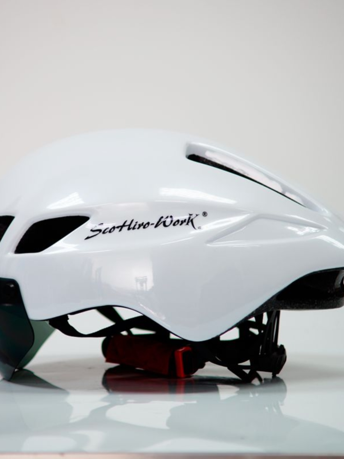 新厂家天蝎自行车头盔一体成型山地公路气动风镜TT破风铁三计时促