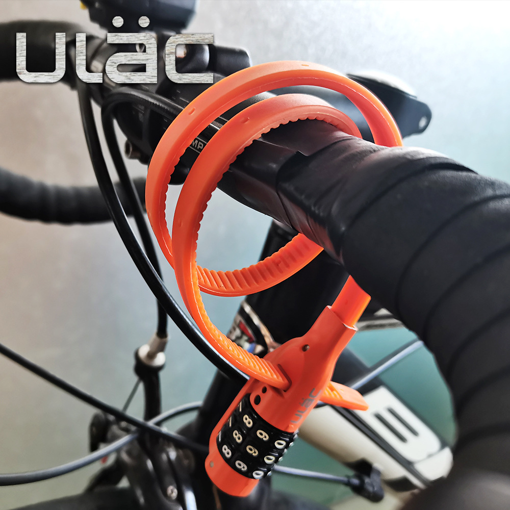 ULAC多功能扎带密码锁山地公路自行车锁电动车防盗头盔锁箱包便携
