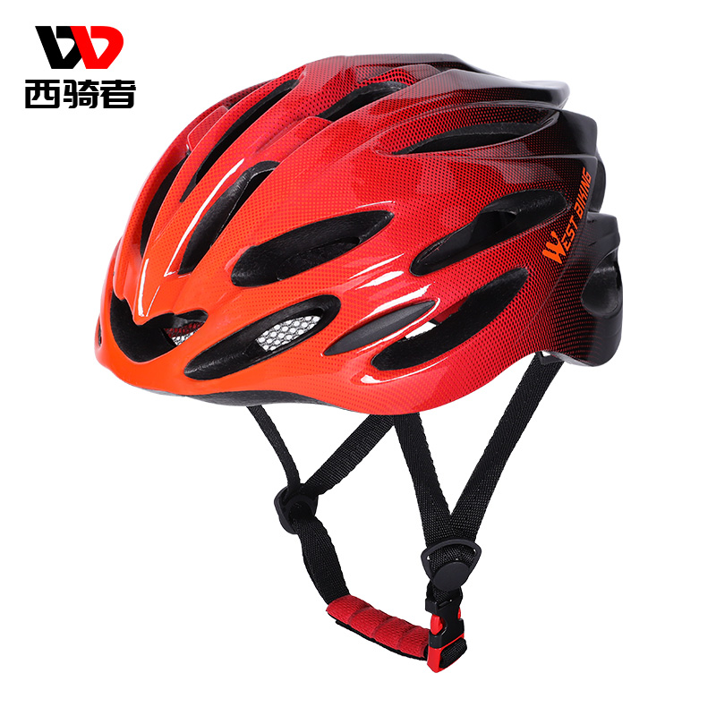 西骑者自行车骑行头盔山地公路车安全帽一体成型单车男女通用头盔