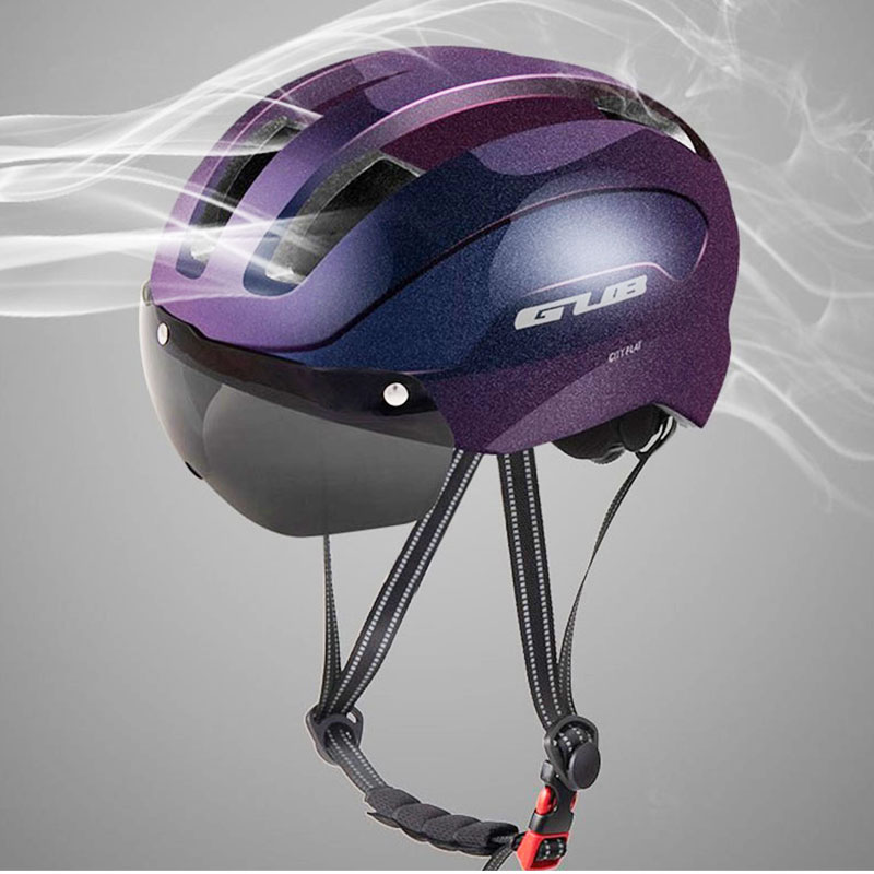 GUB CITY PLAY山地公路自行车骑行头盔 变色龙风镜超轻气动安全盔