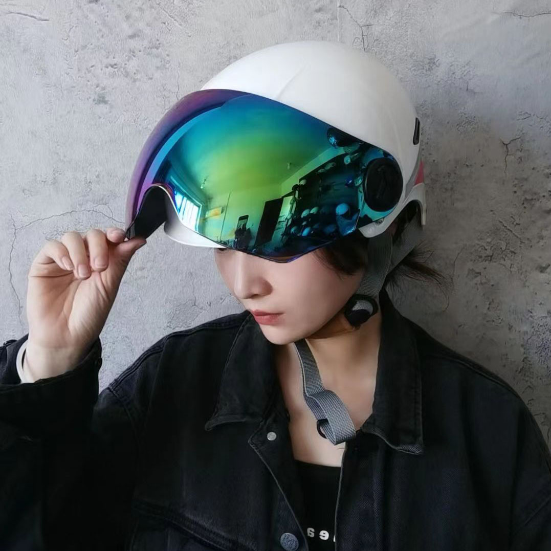 LOVSI2022新品3C认证电动车头盔男女夏季防晒电瓶车摩托车安全帽