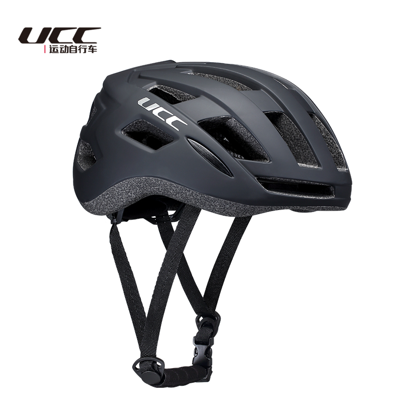 UCC冲击波头盔 一体成型男女公路版骑行头盔安全帽带尾灯单车装备