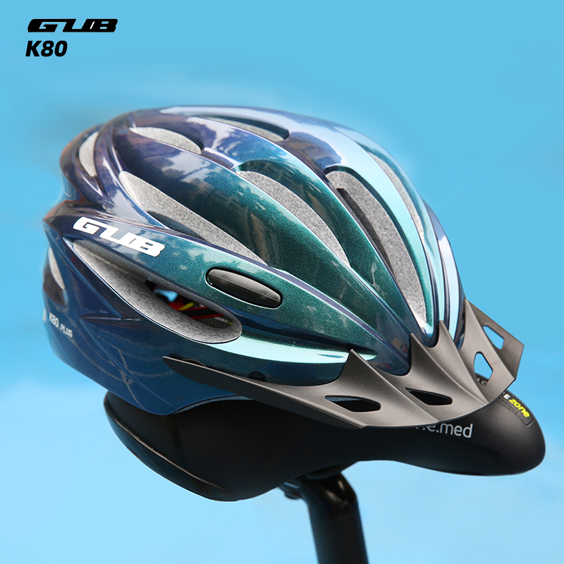 GUB公路自行山地车磁吸式风镜骑行头盔一体成型安全帽装备眼镜K80