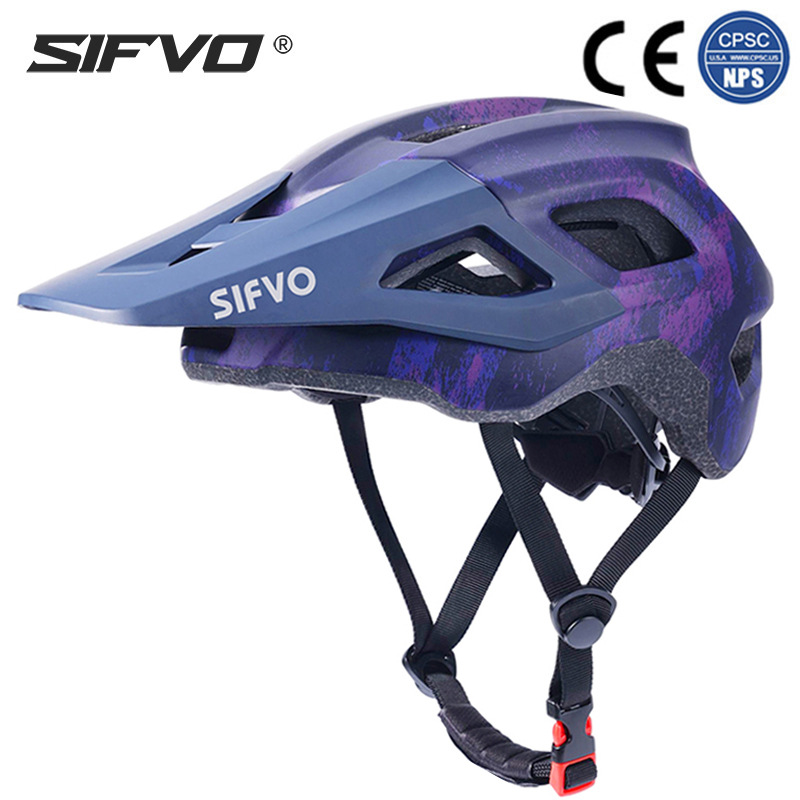 SIFVO山地自行车头盔 成人越野骑行装备一体轻巧公路骑行安全头盔