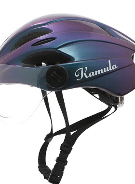 kamula21款尾灯活动镜片自行公路车单车男女平衡车通用骑行头盔