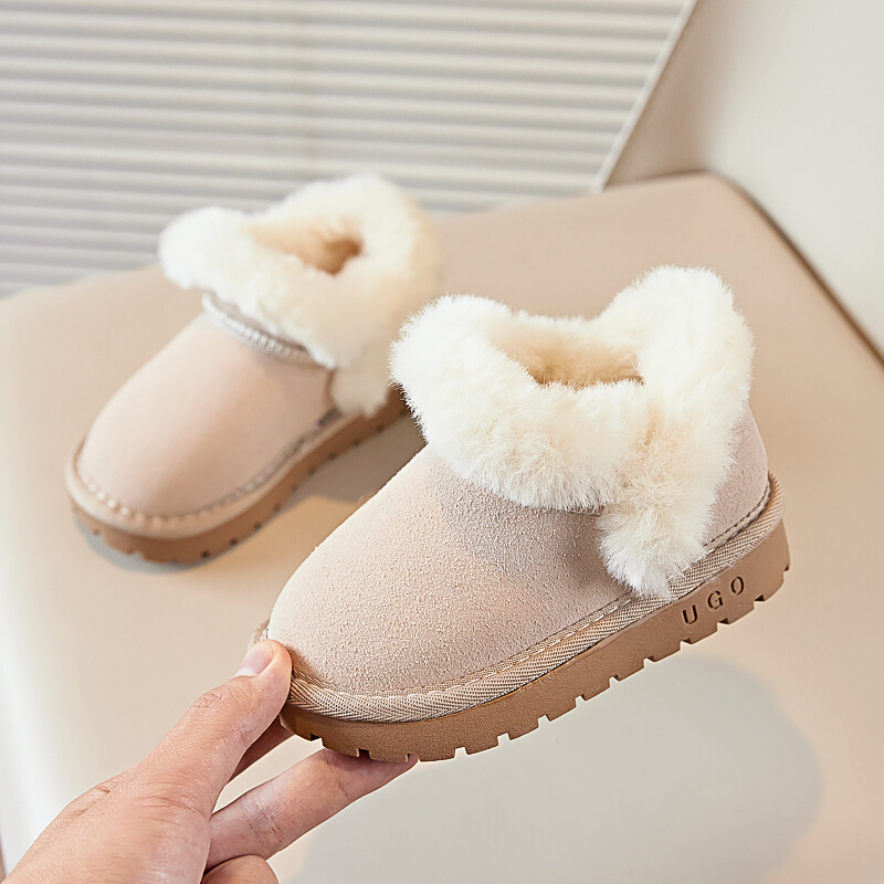 女童雪地靴韩版儿童大棉鞋冬季男童冬鞋加绒加厚宝宝童鞋防滑防水