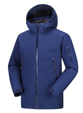 高端羽绒内胆可拆两件套户外冲锋衣男防水防风加厚保暖登山滑雪服