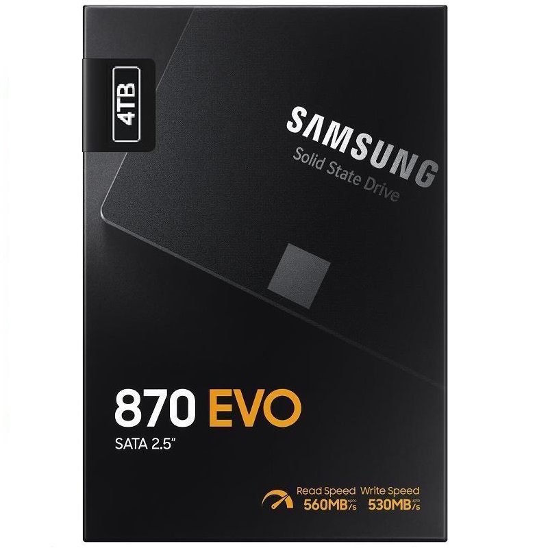 Samsung/三星 870 EVO 4T 4TB 2.5寸SATA3口SSD固态硬盘 全新原装