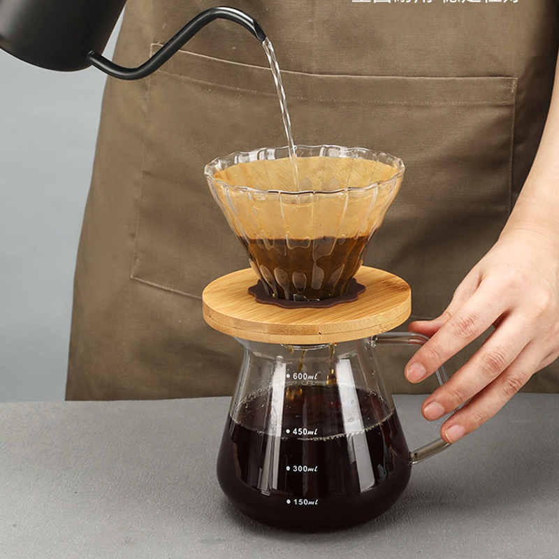 咖啡壶手冲咖啡滤杯v60咖啡过滤器漏斗云朵壶分享壶咖啡器具套装