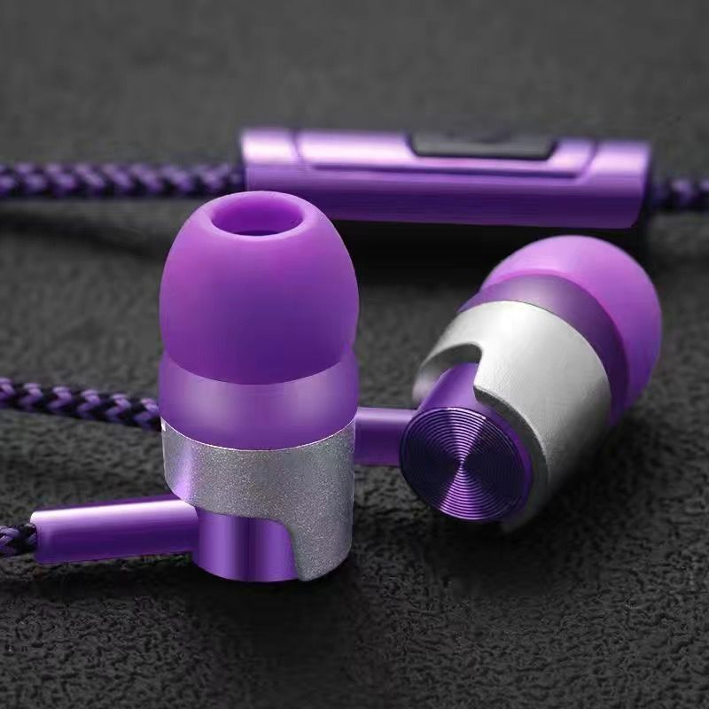 尼龙绳耳机有线耐磨损通用适用vivo华为OPPO小米华为手机电脑耳麦