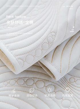 。奶油色沙发垫全棉布艺四季通用简约现代防滑纯棉坐垫套罩盖布is