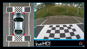 360度无缝全景行车记录仪标定布2D3D高清海思方案E款调试标定布