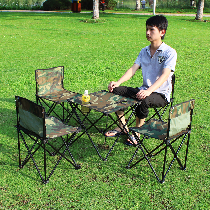 户外桌椅折叠便携式自驾游野外家庭露营车载桌子家庭旅游装备用品