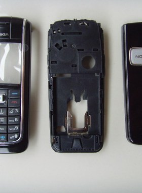适用诺基亚NOKIA 6020手机外壳 含前壳 镜面 键盘 后盖 黑银两色