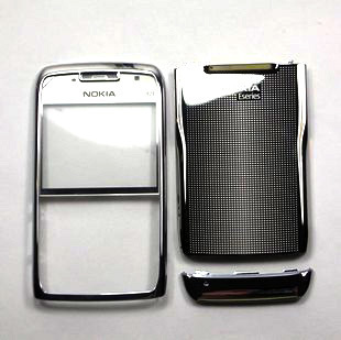 原装诺基亚NOKIA E71手机外壳 含前壳 镜面 后盖 送话盖 灰色