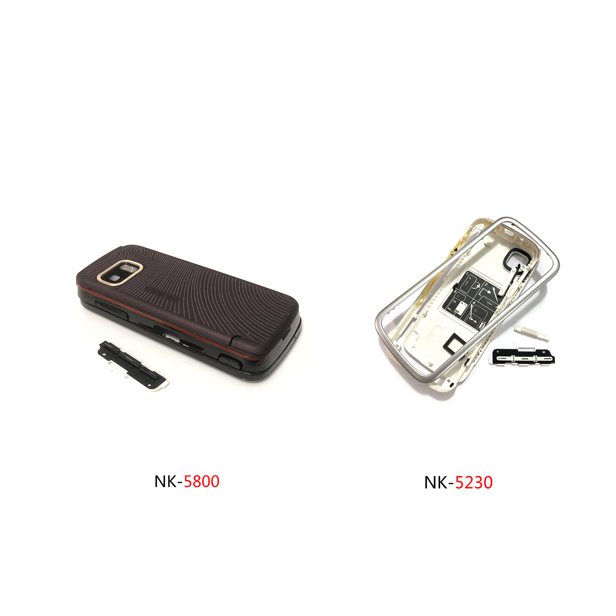 适用于诺基亚 5230 5800手机壳 外壳机壳 按键盘5233后盖 电池盖